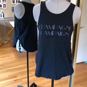 BOGO - Champagne Campaign Black Tank XS